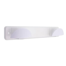 GSC Evolution Percha en acier inoxydable avec double pomo ABS blanc 280x50mm