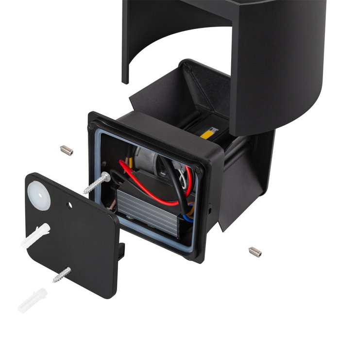 Applique Murale Extérieure LED 2x5W Noir 4000K IP65 Applique Murale Extérieure LED 2x5W Noir 4000K IP65