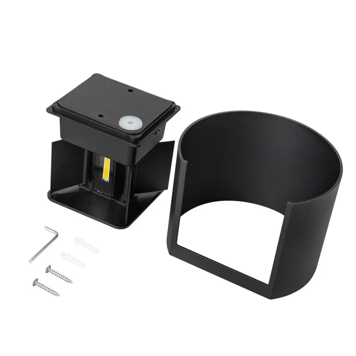 Aplique LED Extérieur 2x5W Noir 4000K