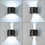 Applique Murale Extérieure LED 2x5W Noir 4000K IP65