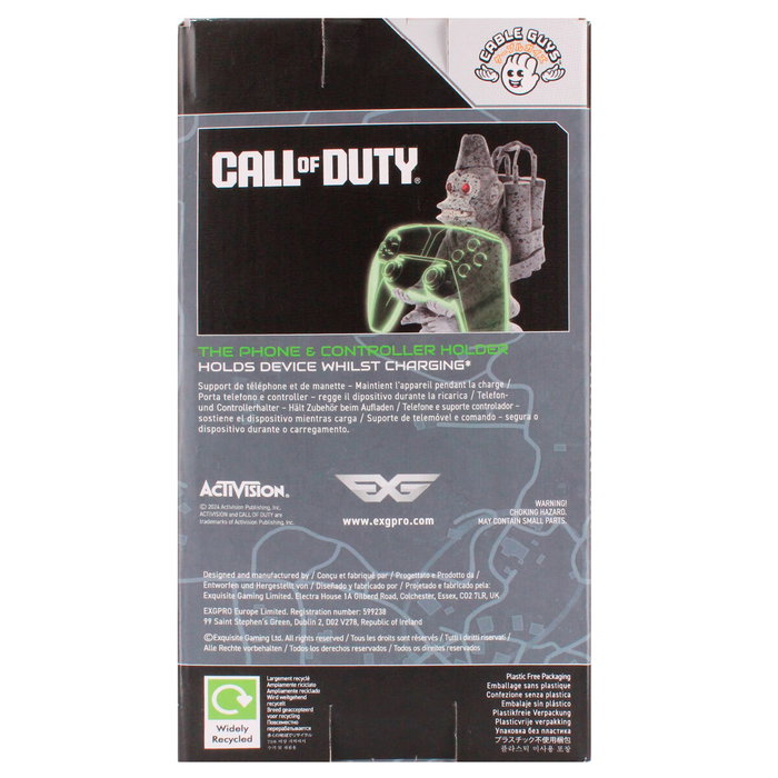 EXQUISITE GAMING Support de contrôleur figurine Toasted Monkey Bomb Call of Duty (21 cm) - Pour PS5 DualSense, Xbox Series, iPhone
