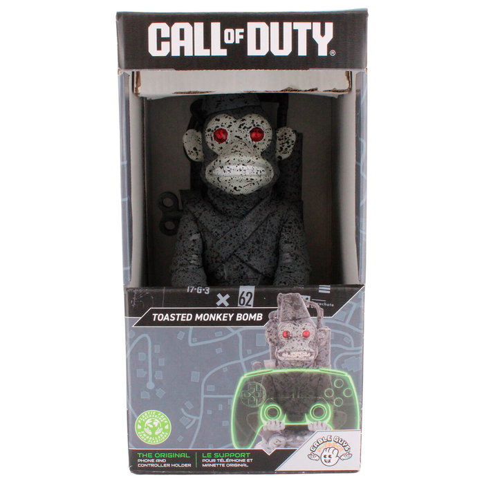 EXQUISITE GAMING Support de contrôleur figurine Toasted Monkey Bomb Call of Duty (21 cm) - Pour PS5 DualSense, Xbox Series, iPhone