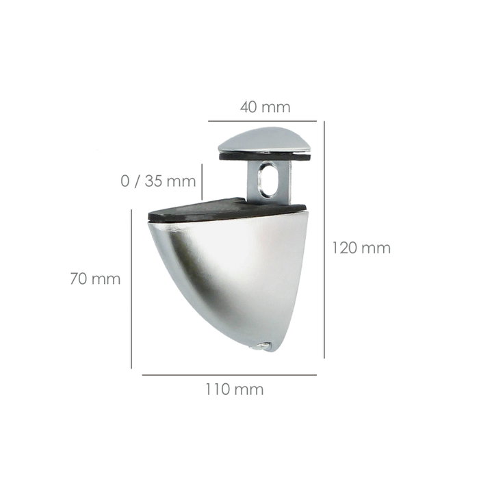 WOLFPACK LINEA PROFESIONAL Support de rayonnage A-176 40 x 40 mm