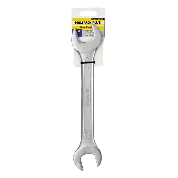 WOLFPACK LINEA PROFESIONAL Clé fixe DIN 3110 30x32 mm WOLFPACK LINEA PROFESIONAL Clé fixe DIN 3110 30x32 mm