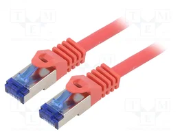 LOGILINK Cordon de raccordement Cat 6a S/FTP RJ45 rouge 1m