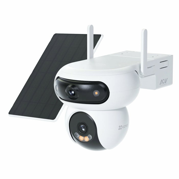 Ezviz HB90 Caméra de surveillance extérieure double motorisée avec panneau solaire 8W