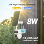 Ezviz HB90 Caméra de surveillance extérieure double motorisée avec panneau solaire 8W