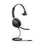 Jabra Evolve2 40 SE USB-C Mono - Casque de bureau avec micro, réduction de bruit passive, compatibilité Microsoft Teams, pour visioconférence et télétravail