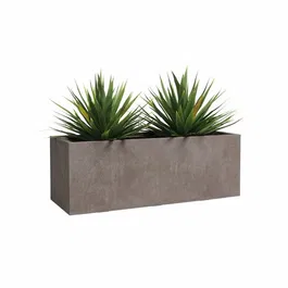 Artevasi Jardinière SYDNEY en Plastique - Taupe - 80 cm - 57 Litres - Dimensions 79.5 x 29.5 x 29.5 cm