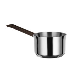 Alessi PU105/14 Casserole Edo 14 cm - Mango long ergonomique pour sauces, acier inoxydable 18/10, design Patricia Urquiola