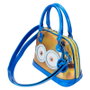 LOUNGEFLY Sac à bandoulière Minions Gru avec bandoulière réglable en cuir vegan et détails imprimés - Despicable Me