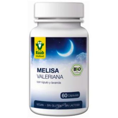 Raab Vitalfood Mélisse-Valériane avec Houblon 60 gélules Bio Vegan Complément Alimentaire Raab Vitalfood Mélisse-Valériane avec Houblon 60 gélules Bio Vegan Complément Alimentaire