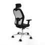 Piqueras y Crespo Chaise de Bureau avec Appui-tête Jorquera 2D086N2 Noir