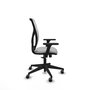 PIQUERAS Y CRESPO Chaise Motilla Synchro Gris clair et Blanc avec Accoudoirs 3D