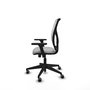 PIQUERAS Y CRESPO Chaise Motilla Synchro Gris clair et Blanc avec Accoudoirs 3D