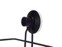 Berilo Support de Douche Rectangulaire Noir Métal et Plastique 35x13x13 cm (Set de 12)