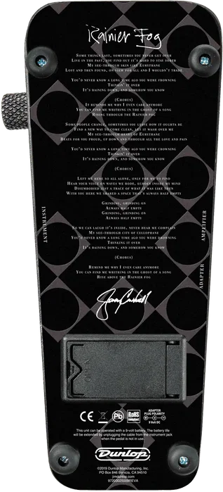 Dunlop Cry Baby Jerry Cantrell Wah Pedal Rainier Fog Limited Edition 500 Units