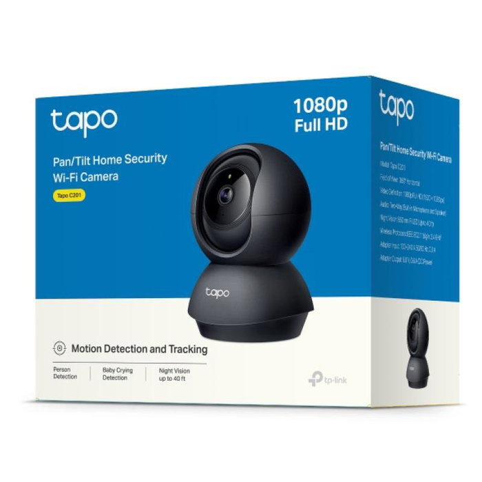 TP-Link Caméra IP Tapo C201, Caméra de Sécurité Intérieure et Extérieure avec Vision Nocturne et Audio Bidirectionnel TP-Link Caméra IP Tapo C201, Caméra de Sécurité Intérieure et Extérieure avec Vision Nocturne et Audio Bidirectionnel
