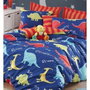 BigBuy Home Parure de couette Bleu King size 3 Pièces