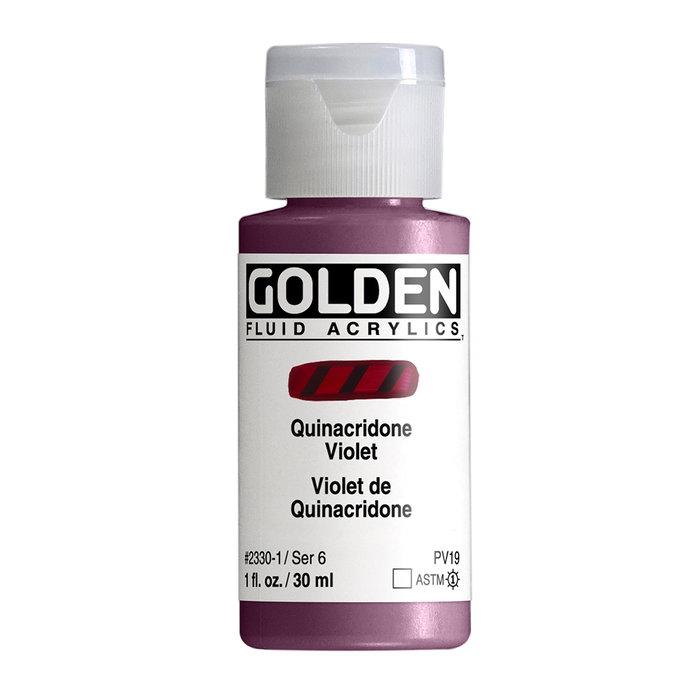 Golden Peinture Acrylique Fluide Violet Quinacridone 30 ml Golden Peinture Acrylique Fluide Violet Quinacridone 30 ml