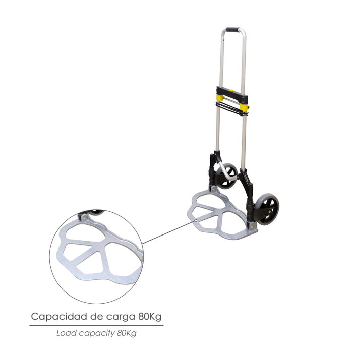 WOLFPACK LINEA PROFESIONAL Diable Maurer en aluminium 90 kg