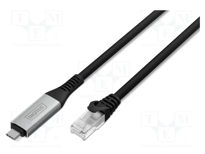 DIGITUS Câble USB 3.2 Gen 1 vers RJ45 Cat 6a, 5m, Noir DIGITUS Câble USB 3.2 Gen 1 vers RJ45 Cat 6a, 5m, Noir