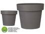 Ibergarden Pot Gris Plastique avec Réservoir d'Eau 39x34x39 cm - 28 L (Set de 6)