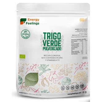 ENERGY FEELINGS Herbe de blé vert biologique en poudre 1 kg ENERGY FEELINGS Herbe de blé vert biologique en poudre 1 kg