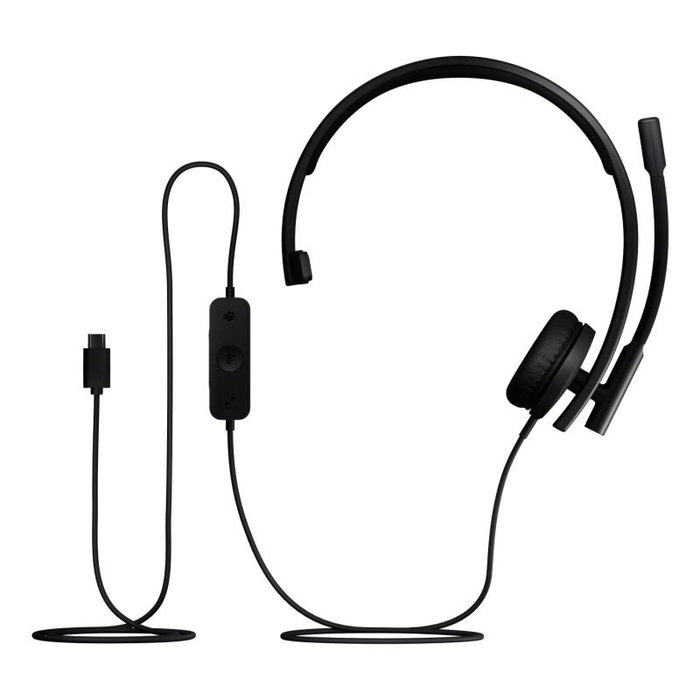 Logitech (981-001427) Casque d'affaires mono H570e pour Microsoft Teams avec USB-C