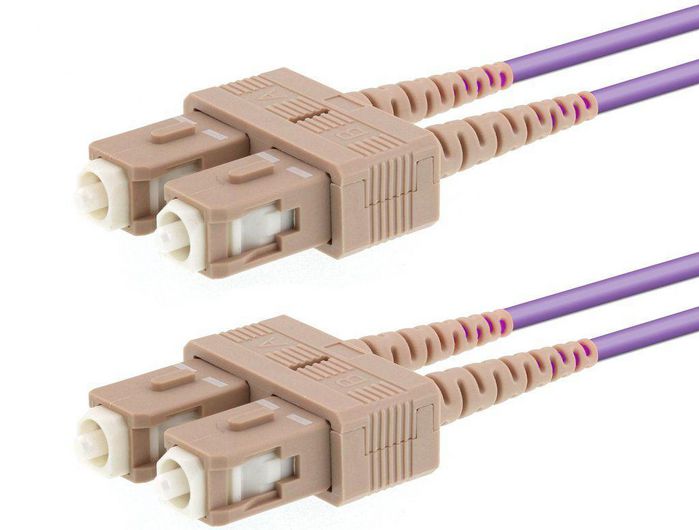 LOGON PROFESSIONAL Câble de raccordement fibre optique OM4 duplex SC/SC 1 m LOGON PROFESSIONAL Câble de raccordement fibre optique OM4 duplex SC/SC 1 m