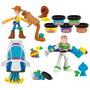 Hasbro Toy Story Creaciones Espaciales Play-Doh G2319 - Set de jeu avec vaisseau, figurines Woody et Buzz, 5 couleurs, accessoires, pour enfants dès 4 ans