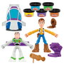 Hasbro Toy Story Creaciones Espaciales Play-Doh G2319 - Set de jeu avec vaisseau, figurines Woody et Buzz, 5 couleurs, accessoires, pour enfants dès 4 ans