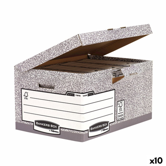 boîte pour archives Fellowes Gris 10 Unités (31 x 39 x 56 cm)