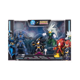 JAKKS PACIFIC Blister avec 4 figurines Sonic The Hedgehog DC Comics 12 cm
