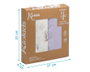 KioKids Set de 2 Muselines Conejitos Lavanda 120x120cm