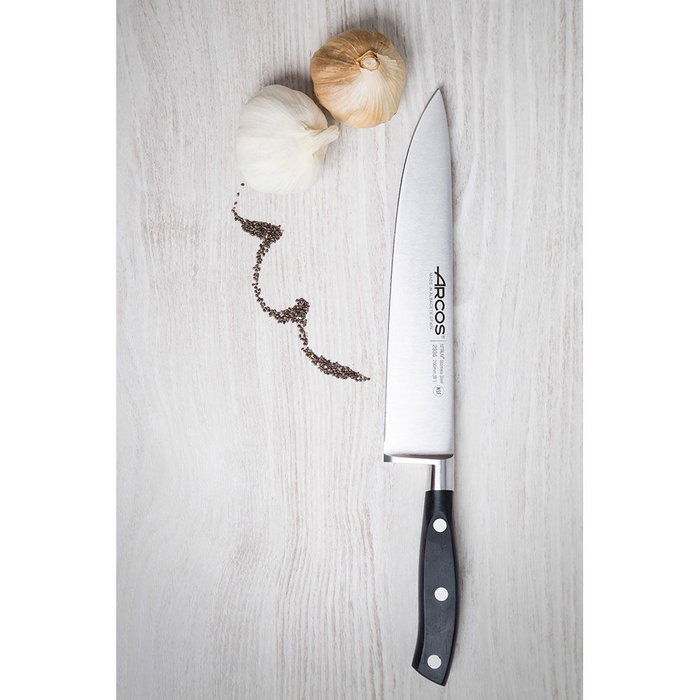 Couteau de cuisine Arcos serie riviera Noir Acier 20 cm Couteau de cuisine Arcos serie riviera Noir Acier 20 cm