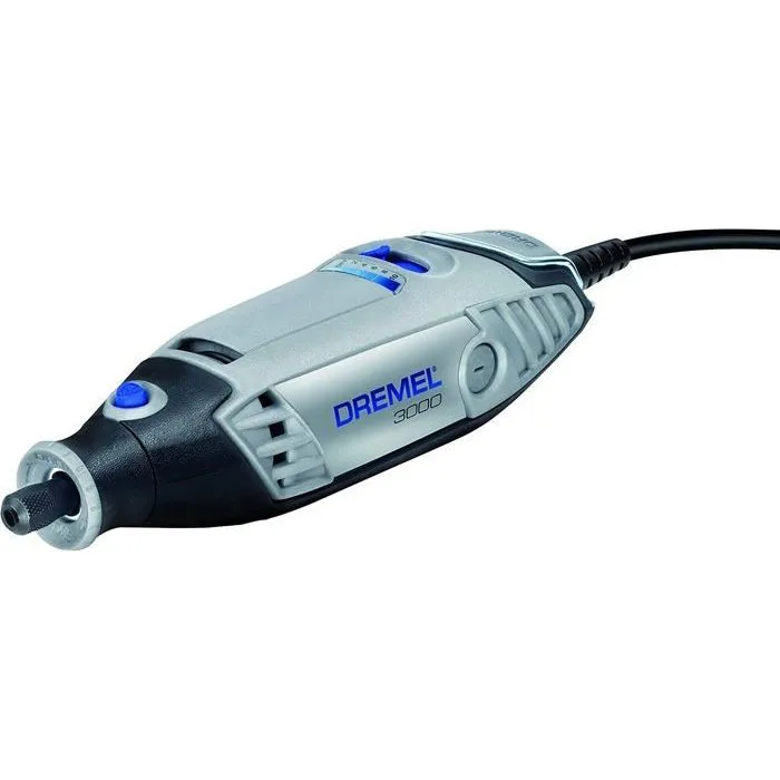 Dremel Kit Outil Rotatif Multifonction Filaire 130W Dremel 3000/15 - avec 15 Accessoires et Sacoche de Transport - Réf. F0133000JA