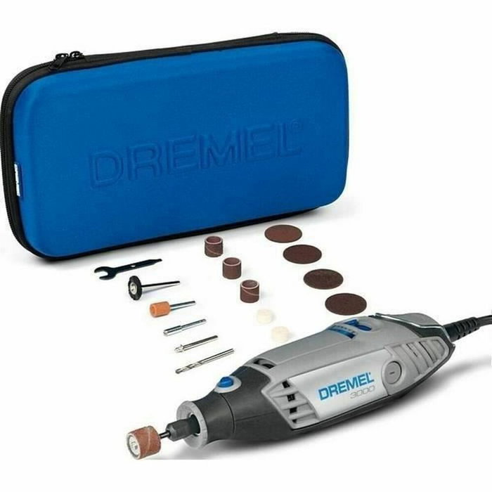 Dremel 3000-15 Outil rotatif multifonction filaire avec 15 accessoires et sacoche