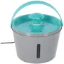 Kerbl Fontaine à Eau pour Chat et Chien 80557, 1.6 L, Filtre Charbon Actif, 2 Modes, Silencieuse, Arrêt Automatique, Gris/Bleu