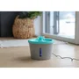Kerbl Fontaine à Eau pour Chat et Chien 80557, 1.6 L, Filtre Charbon Actif, 2 Modes, Silencieuse, Arrêt Automatique, Gris/Bleu