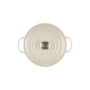 Le Creuset Signature Rond 22 cm Rôtissoire en Fonte émaillée, 3.3L, Couleur Crème