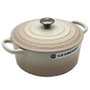 Le Creuset Signature Rond 22 cm Rôtissoire en Fonte émaillée, 3.3L, Couleur Crème