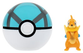 Jazwares Pokémon Clip 'n' Go Mustébouée & Filet Ball