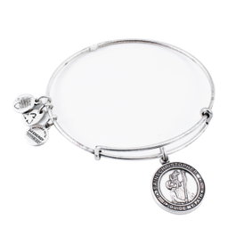 Alex And Ani Pulsera San Cristobal Gris