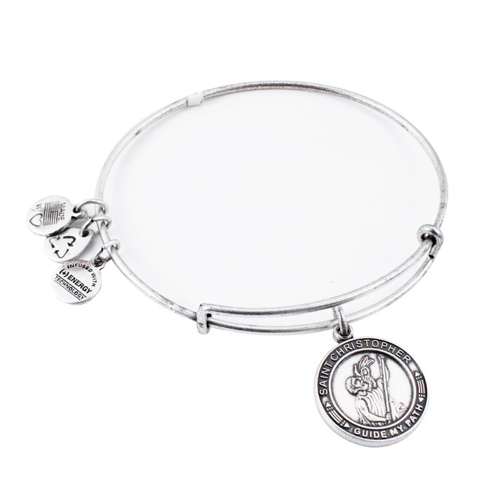 Alex And Ani Pulsera San Cristobal Gris Alex And Ani Pulsera San Cristobal Gris