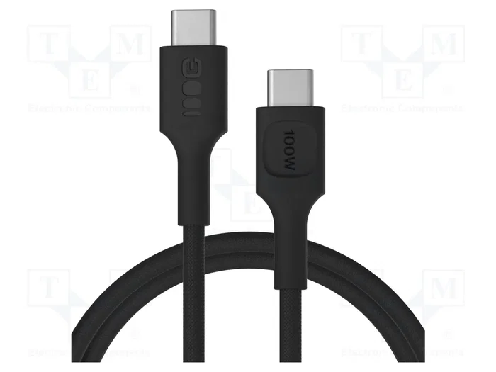 GREEN CELL Câble USB 2.0 USB-C vers USB-C 1,2m Noir GREEN CELL Câble USB 2.0 USB-C vers USB-C 1,2m Noir