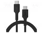 GREEN CELL Câble USB 2.0 USB-C vers USB-C 1,2m Noir