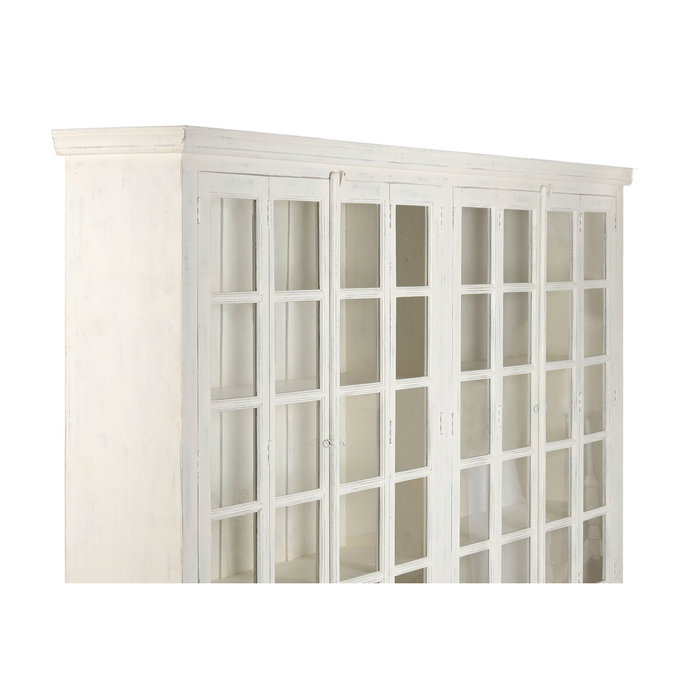 Home ESPRIT Présentoir Blanc Teck et Bois de manguier 270 x 43 x 244 cm