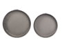 KINVARA Set de 2 Moules Ronds en Acier Gris
