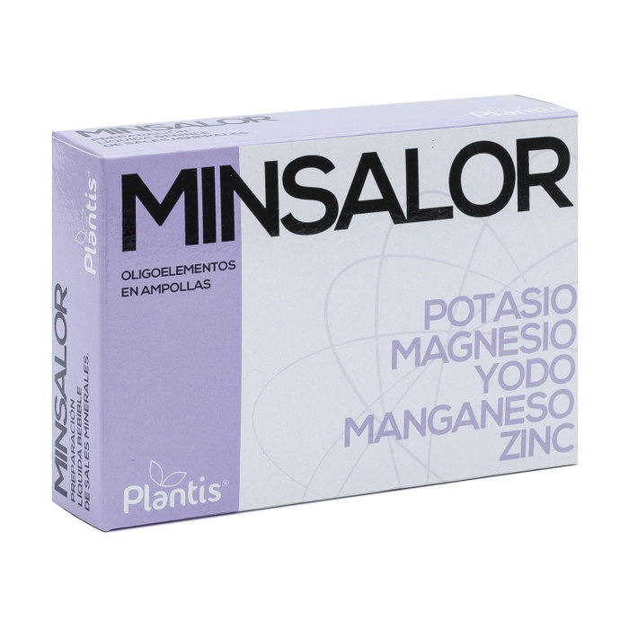 Plantis Minsalor 20 ampoules de 2 ml Plantis Minsalor 20 ampoules de 2 ml
